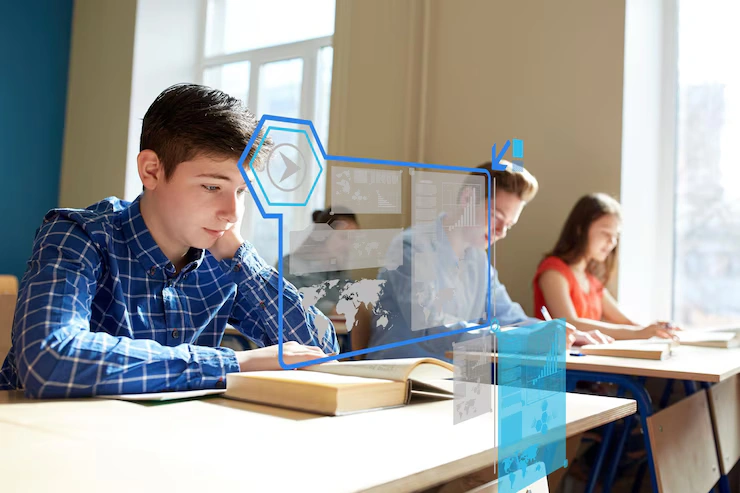 education statistics people concept group students with books school virtual screens with charts 380164 176100