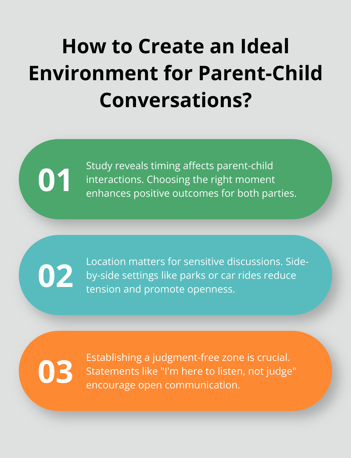 Infographic: How to Create an Ideal Environment for Parent-Child Conversations? - parenting talks